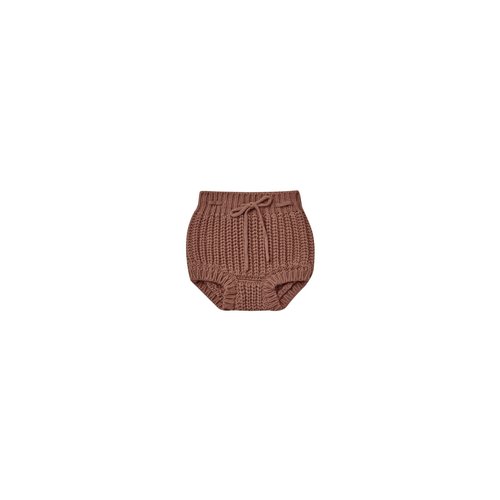 Quincy Mae Knit Tie Bloomer | Pecan Quincy Mae Knit Tie Bloomer | Pecan