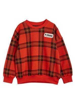 Mini rodini Check aop sweatshirt - Red