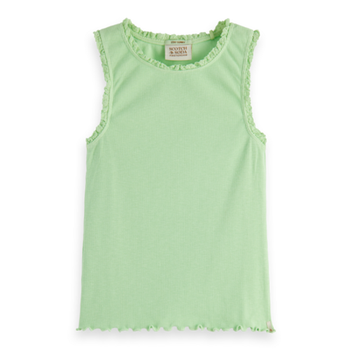Scotch & Soda Fitted rib tank-top 170776 - Lime