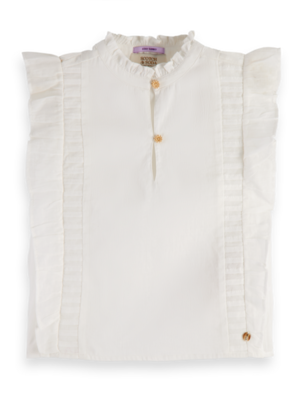 Scotch & Soda Sleeveless lightweight cotton top 170611 - Off-white