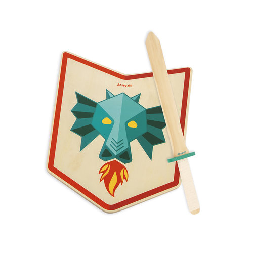 Janod Janod - Wooden Sword and Shield Dragon