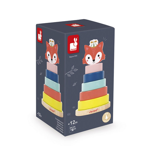 Janod Janod Baby Forest – Stapeltoren vos Janod Janod Baby Forest – Stapeltoren vos