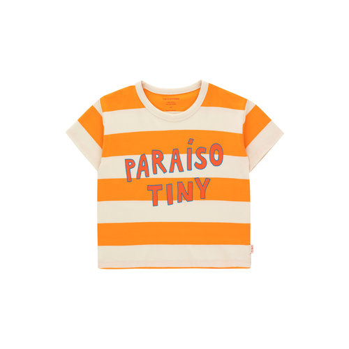 Tiny cottons PARAISO TINY STRIPES TEE *light cream/marigold Tiny cottons PARAISO TINY STRIPES TEE *light cream/marigold