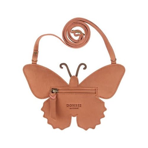 Donsje Amsterdam Toto Purse - Papillon -  Cream Metallic Suede