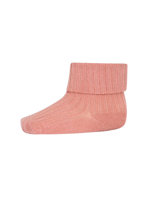 MP Denmark Cotton rib baby socks - Rose Dawn