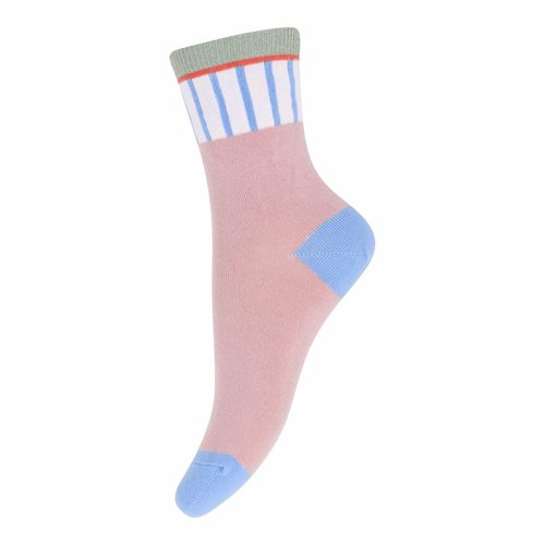 MP Denmark Vertical stripes socks - Alt rosa