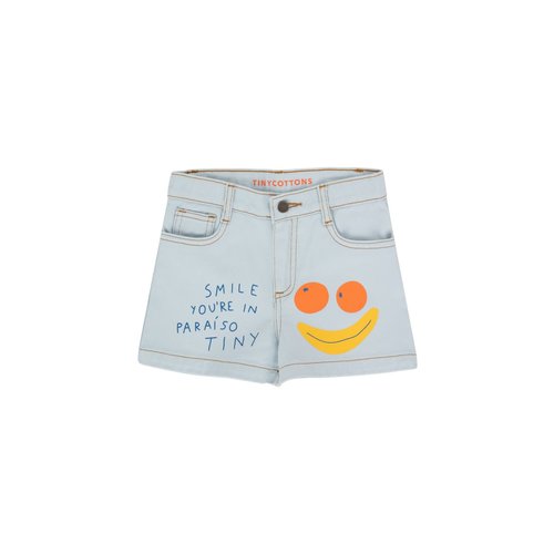Tiny cottons SMILE SHORT washed blue Tiny cottons SMILE SHORT washed blue