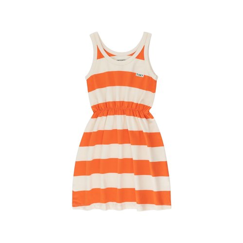 Tiny cottons STRIPES DRESS light cream/summer red Tiny cottons STRIPES DRESS light cream/summer red