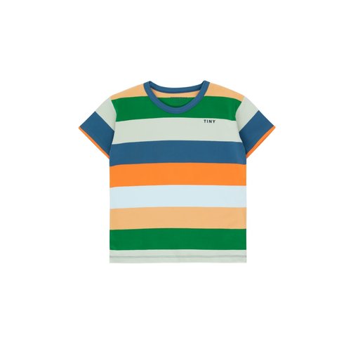 Tiny cottons STRIPES TEE tangerine/almond/pistachio Tiny cottons STRIPES TEE tangerine/almond/pistachio