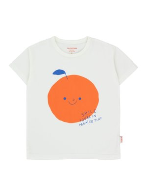 Tiny cottons TANGERINE TEE off-white/summer red