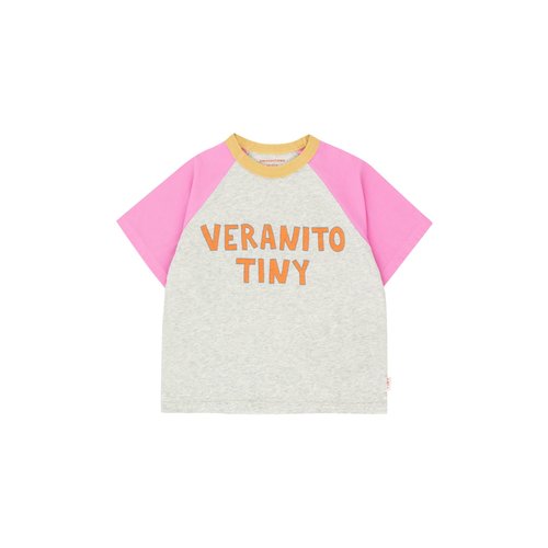 Tiny cottons VERANITO TINY COLOR BLOCK TEE light grey heather/gardenia Tiny cottons VERANITO TINY COLOR BLOCK TEE light grey heather/gardenia