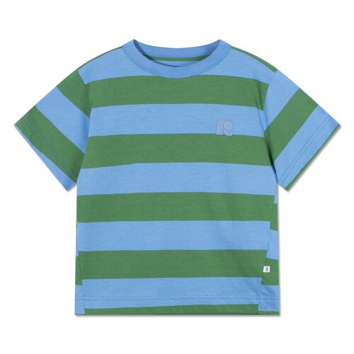 Repose AMS Tee shirt - Forest marine block stripe Repose AMS Tee shirt - Forest marine block stripe