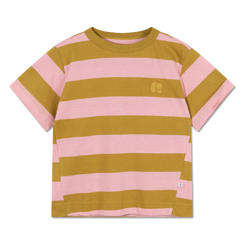 Repose AMS Tee shirt - Golden soft pink block stripe Repose AMS Tee shirt - Golden soft pink block stripe