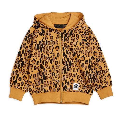 Mini Rodini Leopard zip hoodie