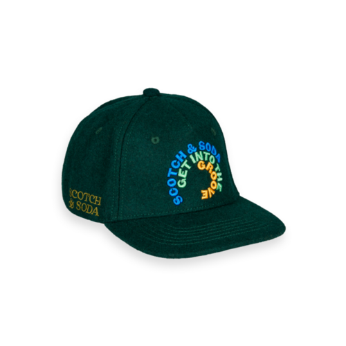 Scotch & Soda Felt cap - Deep Green - 173696 Scotch & Soda Felt cap - Deep Green - 173696