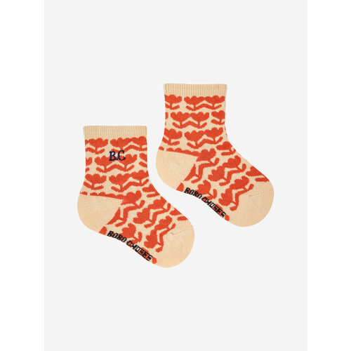 Bobo Choses Baby Retro Flower all over short socks Bobo Choses Baby Retro Flower all over short socks
