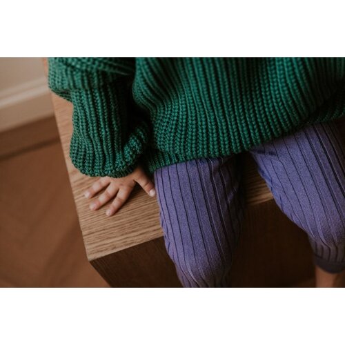 Yuki Kidswear Chunky knitted sweater - Leaf