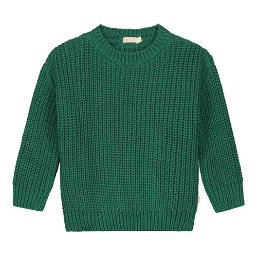 Yuki Kidswear Chunky knitted sweater - Leaf