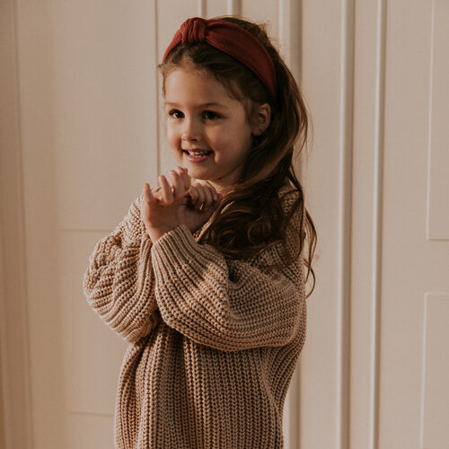 Yuki Kidswear Chunky knitted sweater - Shell