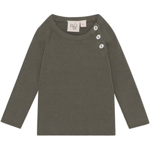 Flöss Flye sweater solid - Army Flöss Flye sweater solid - Army