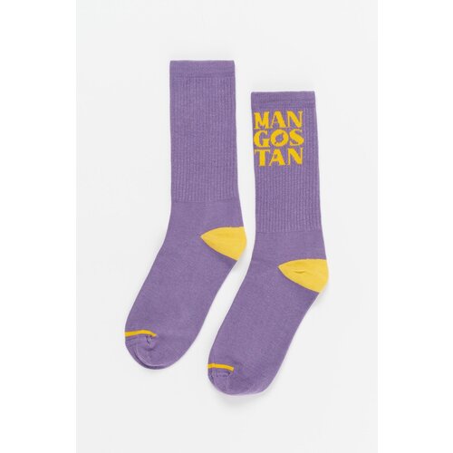 Maison Mangostan Planet logo sock purple