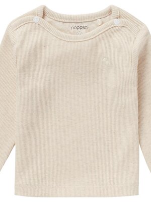 Noppies Longsleeve Rib Natal - Oatmeal Melange