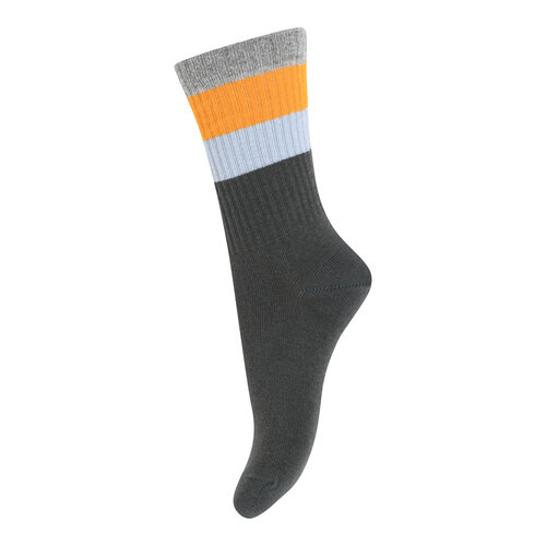 MP Denmark Wide stripes socks - Urban Green