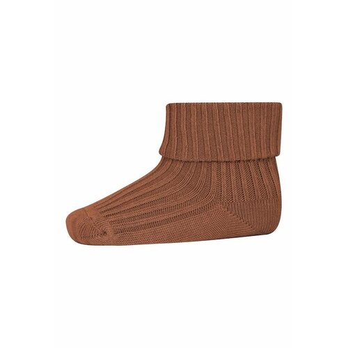 MP Denmark Cotton rib baby socks - Russet