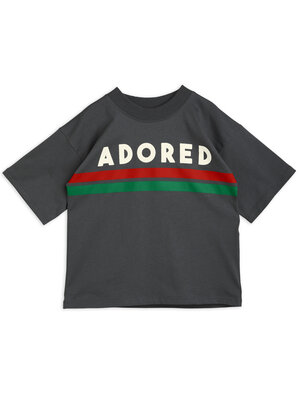 Mini Rodini Adored sp ss tee - Black