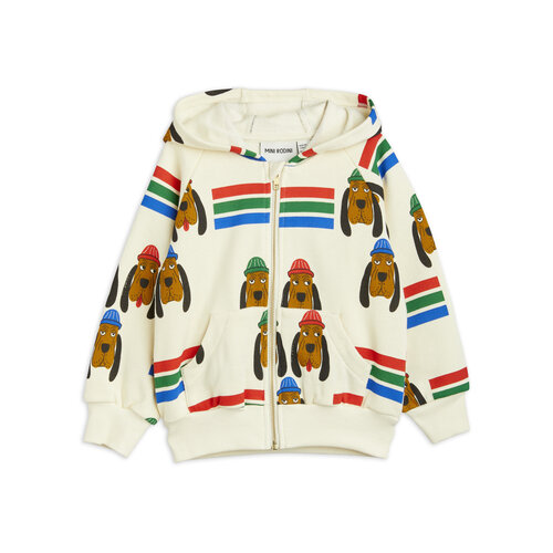 Mini Rodini Bloodhound aop zip hoodie - Multi