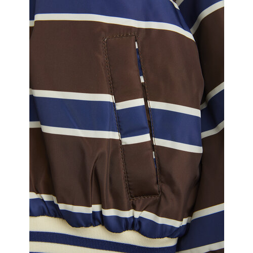 Mini Rodini Stripe reversible baseball jacket