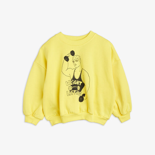 Mini Rodini Weight lifting sp sweatshirt - Yellow