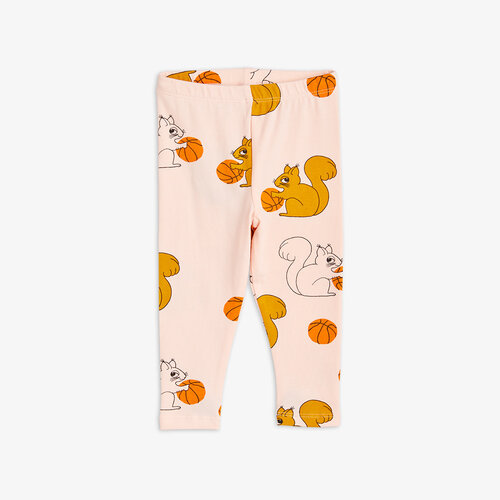 Mini Rodini Squirrels aop leggings - Pink