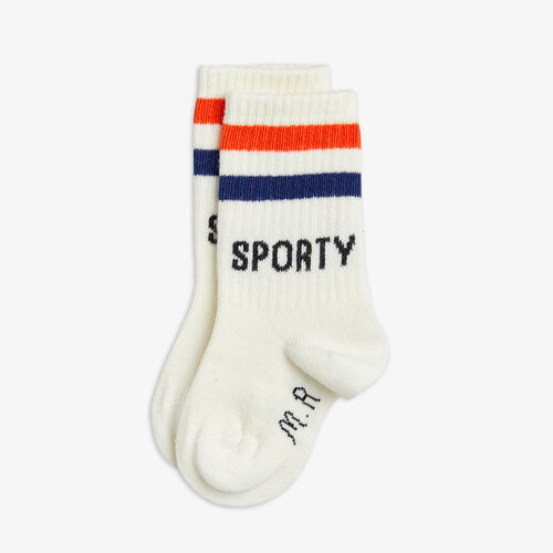 Mini Rodini Sporty 1-pack socks - White