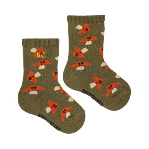 Bobo Choses Baby Mr Mushroom all over long socks Bobo Choses Baby Mr Mushroom all over long socks