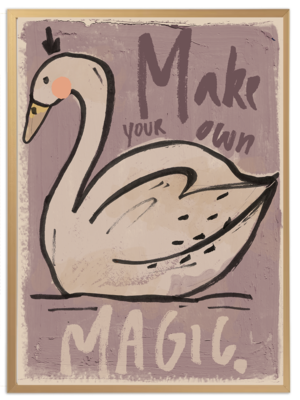 Studio Loco Poster MAGIC SWAN 50 x 70 cm