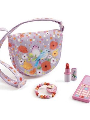 Djeco Schoudertasje Birdie met accessoires