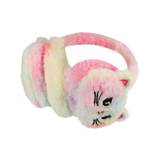 Oorwarmers kat multicolour roze Oorwarmers kat multicolour roze
