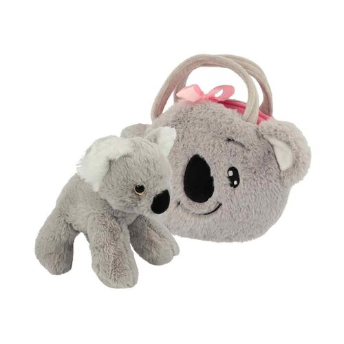 Pluschen handtas met knuffel koala Pluschen handtas met knuffel koala
