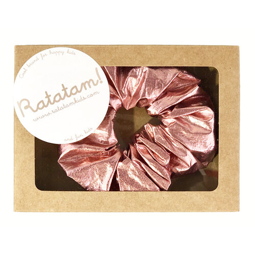 Ratatam Metallic scruncy pink