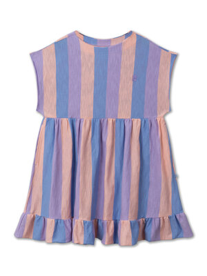 Repose AMS Simple dress - Tricolore block stripe