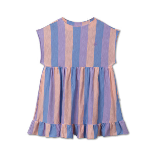 Repose AMS Simple dress - Tricolore block stripe