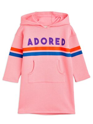 Mini Rodini Adored sp hoodie dress - Pink