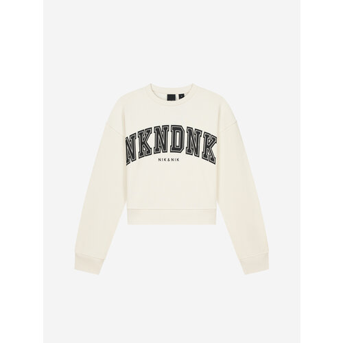 Nik & Nik Cropped Logo Sweatshirt