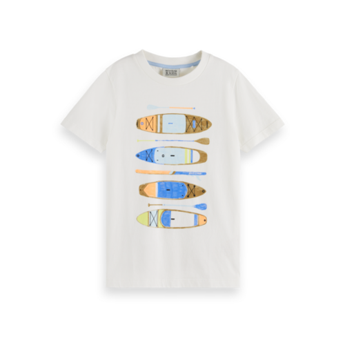 Scotch & Soda Artwork T-shirt - Off-white - 176026 Scotch & Soda Artwork T-shirt - Off-white - 176026