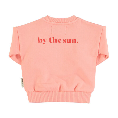 Piupiuchick Sweatshirt | coral w/ lips print