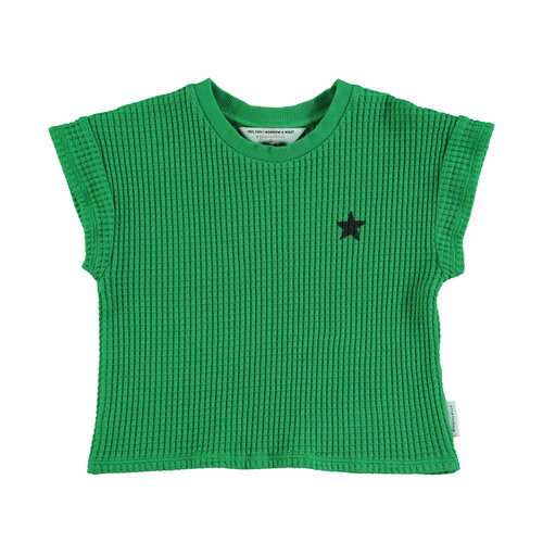 Piupiuchick T'shirt | green w/ black logo print