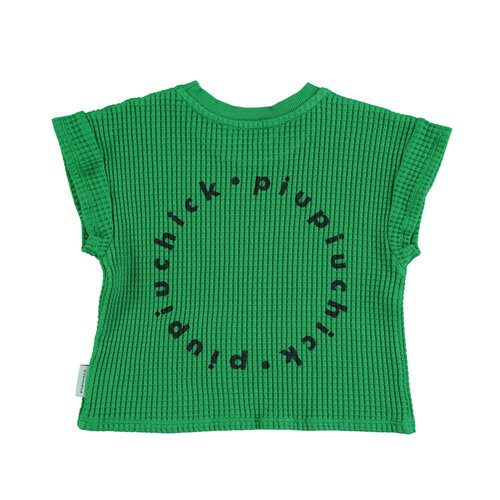 Piupiuchick T'shirt | green w/ black logo print