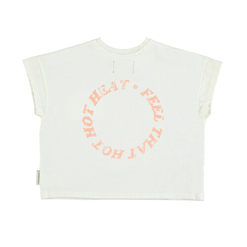 Piupiuchick T'shirt | ecru w/ heart print