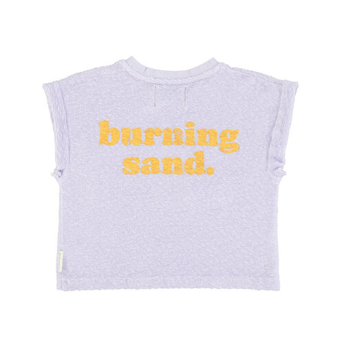 Piupiuchick T´shirt | lavender w/ "burning sand" print